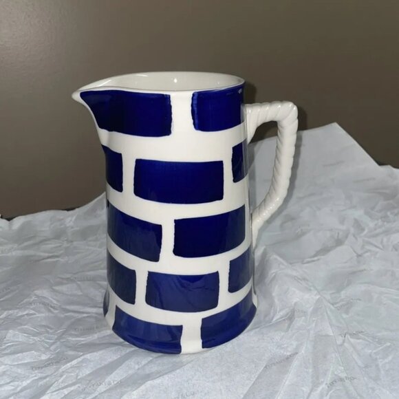Tiffany & Go Este Ceramiche Pitcher, RARE, Made In Italy, Hand Painted, NWOB - Picture 2 of 7